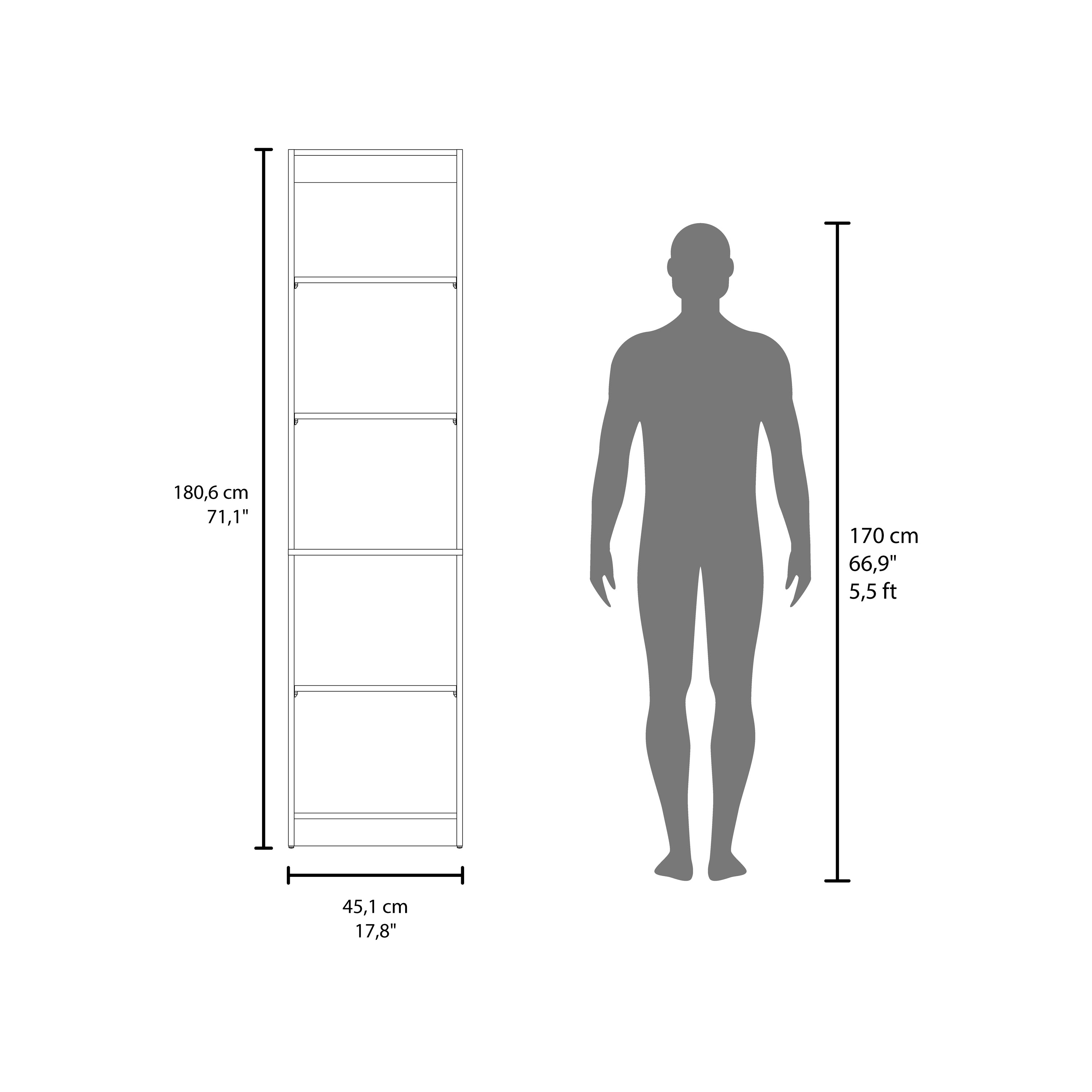 Bookcase Compact Bookshelf with Multiple Shelves - Grand Goldman