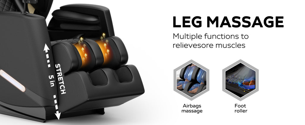 2024 Massage Chair Recliner with Zero Gravity with Full Body Air Pressure - Grand Goldman Shop