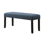 Biony Fabric Dining Bench with Nailhead Trim, Blue - Grand Goldman Shop