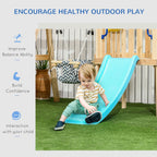 Outsunny 3 in 1 Wooden Swing Set Outdoor Playset with Baby Swing Seat, Toddler Slide, Captain's Wheel, Telescope, Kids Backya