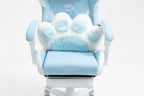 Cat Ears Gaming Chair - Ergonomic PU Leather Office Chair, Cute Chair with Footrest for Adult 310lbs Capacity, 90°-155° Recli