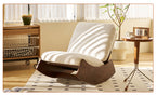 Comfortable Glider Rocking Chair, High-Quality Upholstery Glider Chair, Solid Wood Frame, Perfect for Multiple Settings Accent Reading Chair for Bedroom,Living Room,Nursery - Grand Goldman Shop