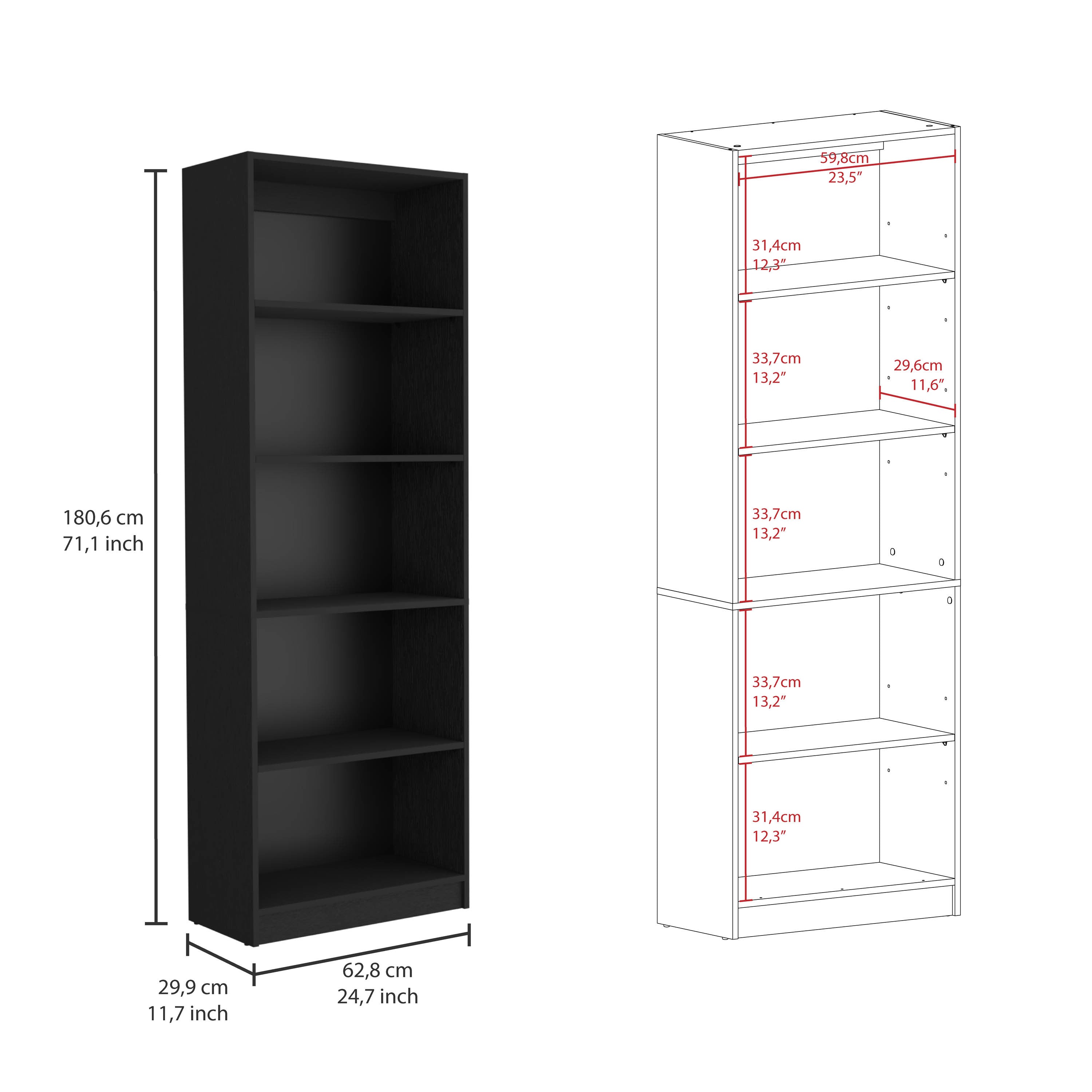 Bartow 3 Piece Home Bookcase set, 74' Wide with 14 Shelves ,  Living Room Set Set  Black - Grand Goldman