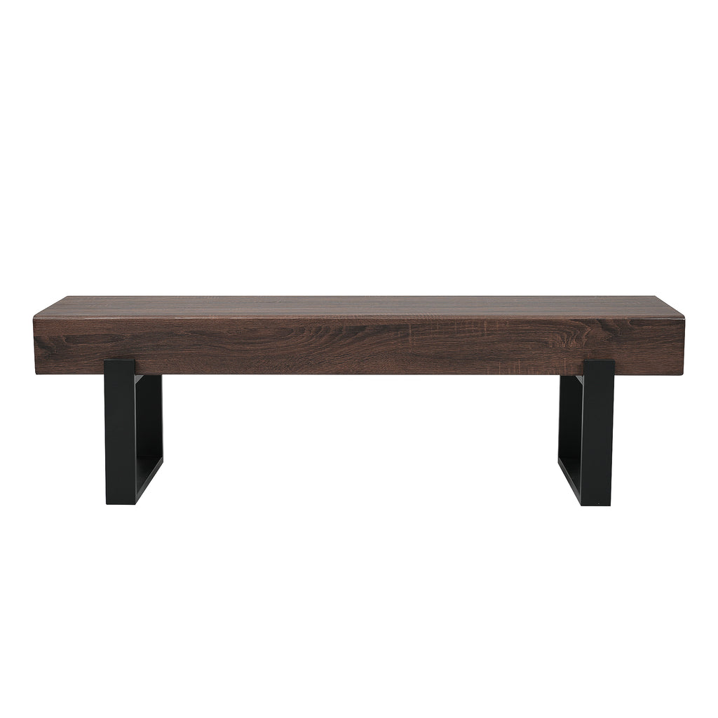 59' Dining Bench, Farmhouse Indoor Kitchen Table Benches, Bed Bench, Industrial Shoe Bench, Entryway Benches - Grand Goldman Shop
