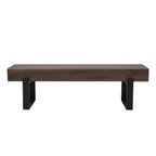 59' Dining Bench, Farmhouse Indoor Kitchen Table Benches, Bed Bench, Industrial Shoe Bench, Entryway Benches - Grand Goldman Shop