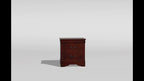 1pc Nightstand Cherry Finish Louis Philippe Solid wood English Dovetail Construction Antique Nickle Hanging Pulls - Grand Goldman Shop