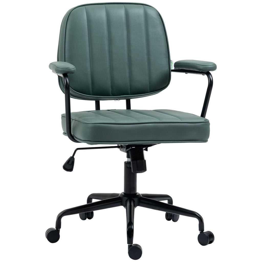 Vinsetto Home Office Chair with Adjustable Height and Tilt, Green | Premium Home Decor - Grand Goldman