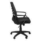 Office Chair, Adjustable Height, Swivel, Ergonomic, Armrests, Computer Desk, Work, Black Mesh, Black Metal, Contemporary, Mod