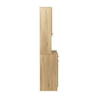 70.87' Tall Wardrobe& Kitchen Cabinet, with 6-Doors, 1-Open Shelves and 1-Drawer for bedroom,Rustic Oak - Grand Goldman Shop