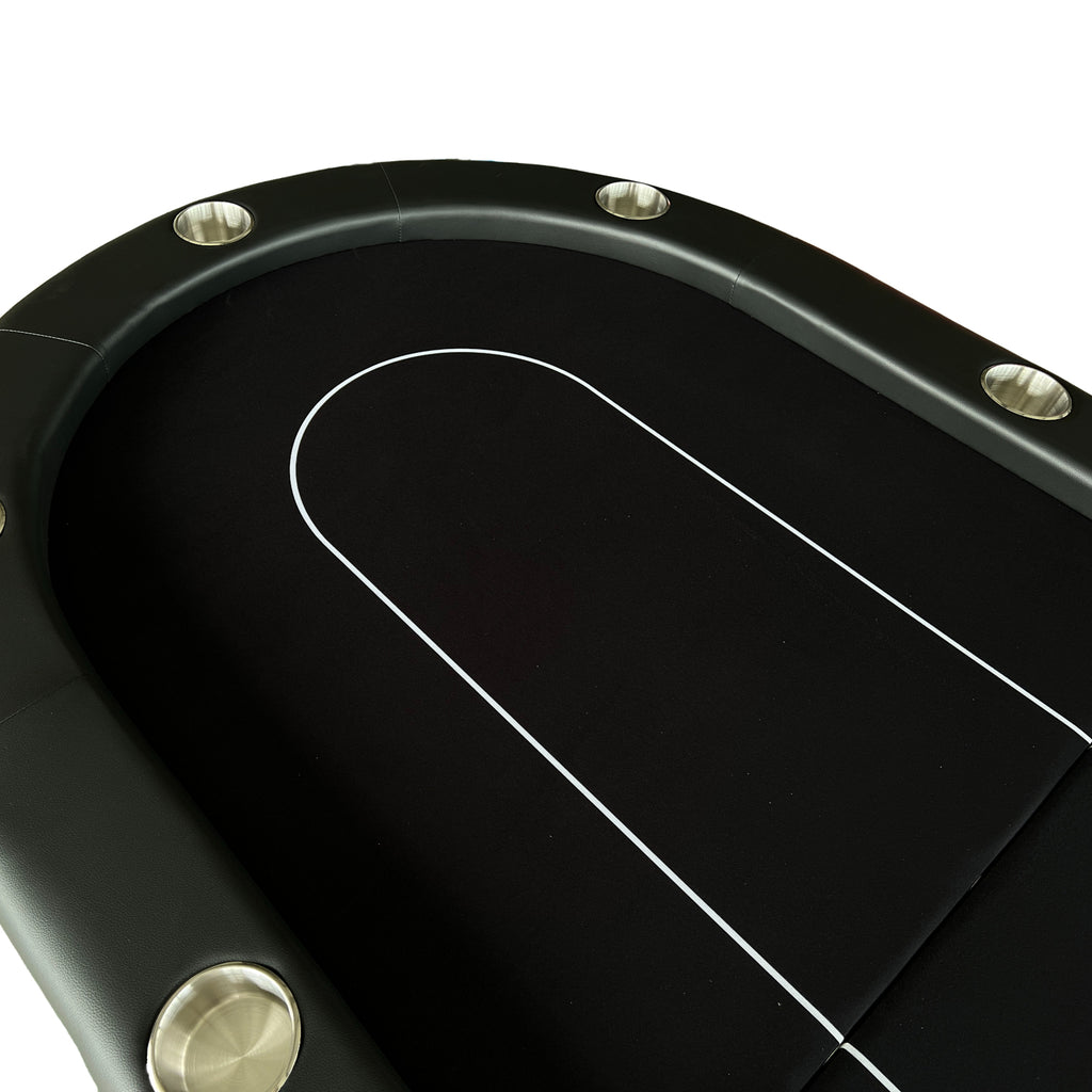 INO Design 94' Fodable Poker Table for 10 players, Black - Grand Goldman