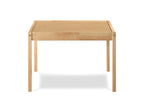 Della 3-Piece Solid Wood Kids Table & Two Chair Set, Natural - Grand Goldman