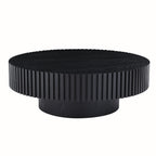 31.49'' Nesting Round Wood Coffee table for Apartment, Modern Living Room Coffee Table with Sturdy Pedestal ,BLACK (Same Sku:W876P243950) - Grand Goldman Shop