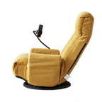 Adjustable Yellow Swivel Lounge Chair with 360-Degree Rotating Seat and Headrest Support, Leisure Chair Deck Chair - Game Chair for Living Room - Grand Goldman Shop