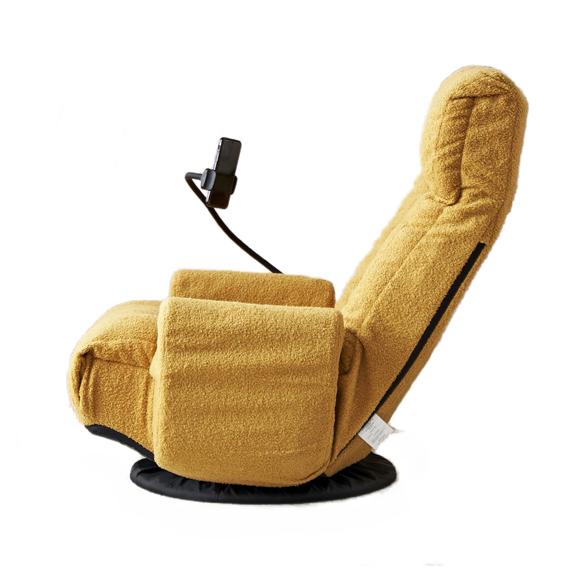 Adjustable Yellow Swivel Lounge Chair with 360-Degree Rotating Seat and Headrest Support, Leisure Chair Deck Chair - Game Chair for Living Room - Grand Goldman Shop