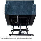 Liyasi Dual OKIN Motor Power Lift Recliner Chair  for Elderly Infinite Position Lay Flat 180° Recliner with Heat Massage - Grand Goldman Shop
