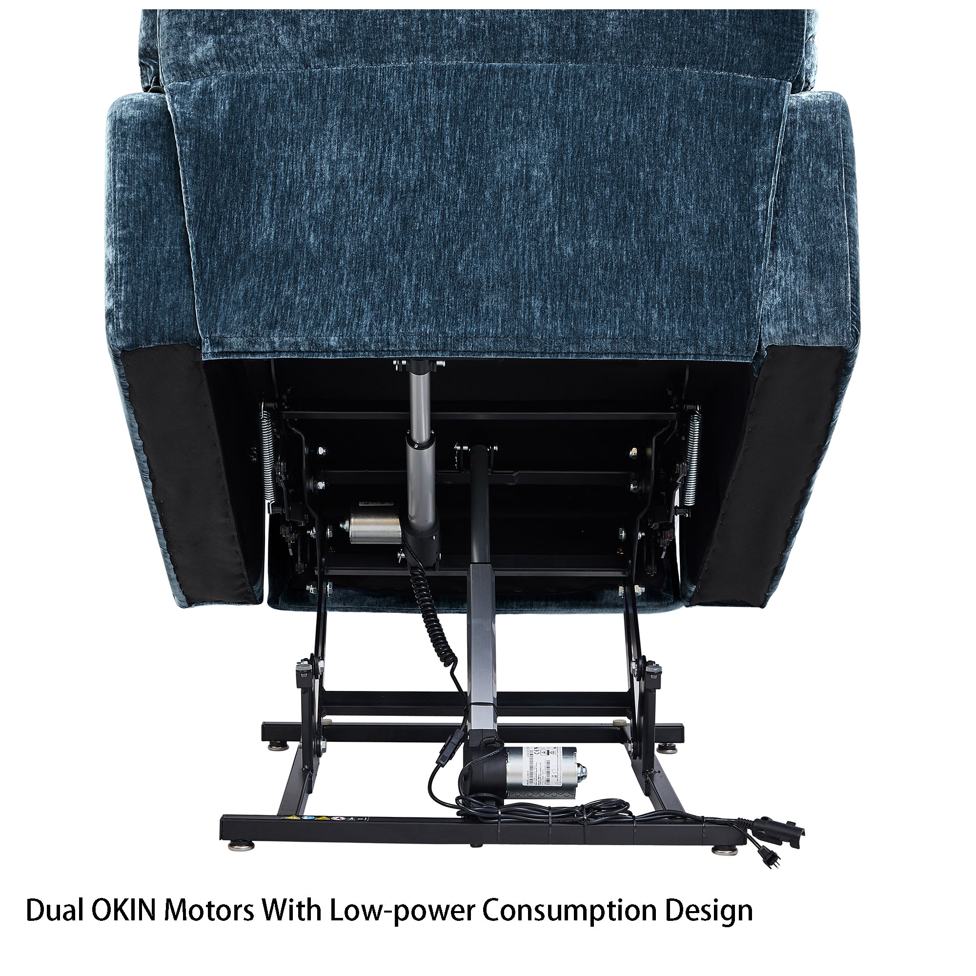 Liyasi Dual OKIN Motor Power Lift Recliner Chair  for Elderly Infinite Position Lay Flat 180° Recliner with Heat Massage - Grand Goldman Shop