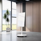 Removable Adjustable Height Tempered Glass Whiteboard, Magnetic Dry Erase Whiteboard, 36' x 24', Home School Supplies or Home Office Decor Includes 2 Magnets 2 Markers 1 Eraser - Grand Goldman Shop