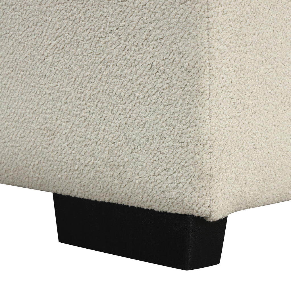Modern L-shaped Sectional Pull Out Sofa Bed with USB Ports and Storage Ottoman, Beige, Jacquard Fabric, 82.6' - Grand Goldman Shop