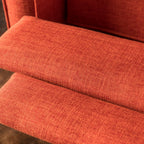 Macedonia Mid-Century Modern Button Tufted Fabric Recliner - Grand Goldman Shop