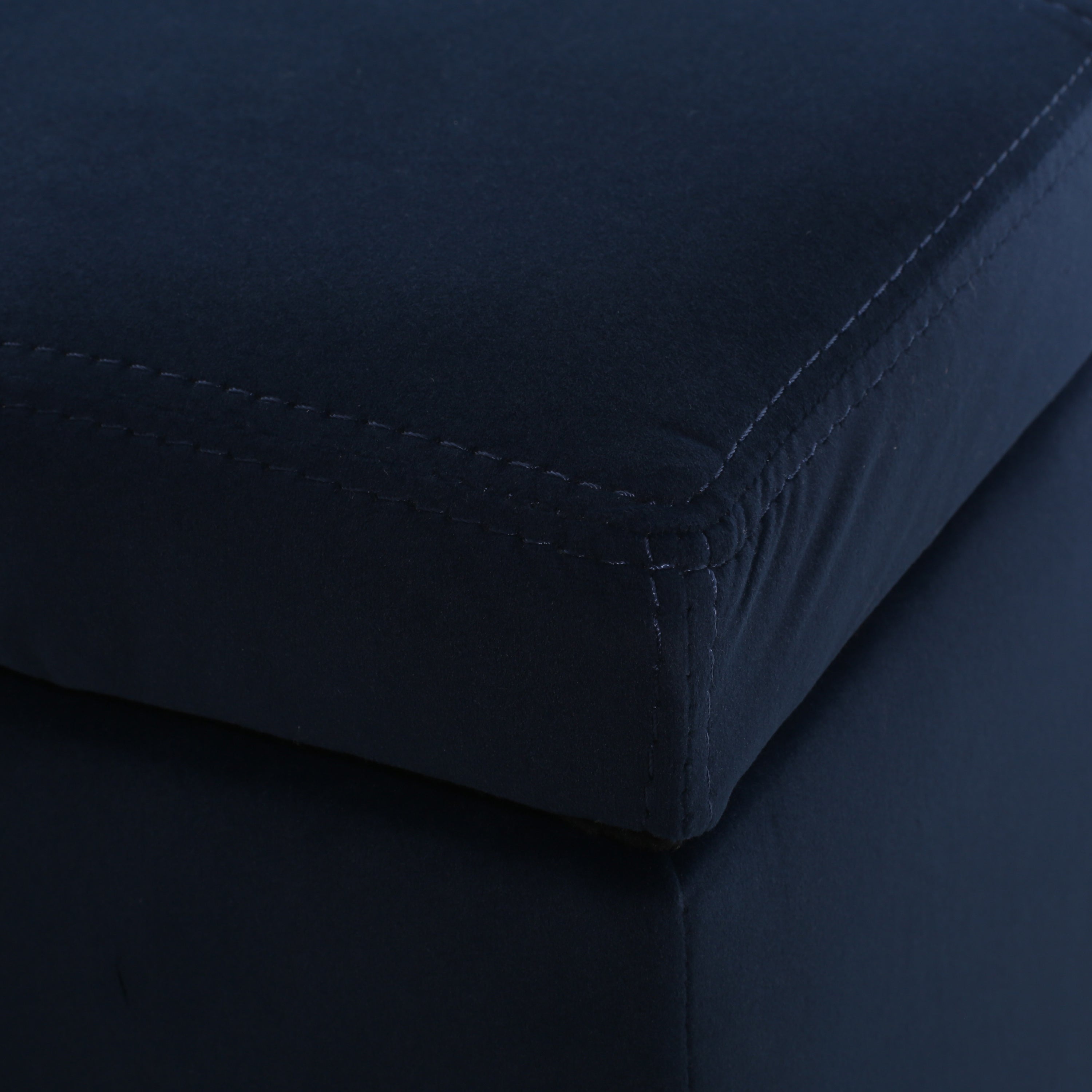 Indoor Dark Blue Storage Ottoman Bench - 51.25''L Upholstered Entryway Bench with Hidden Storage, 300lbs Weight Capacity for Living Room, Bedroom & Hallway - Grand Goldman Shop