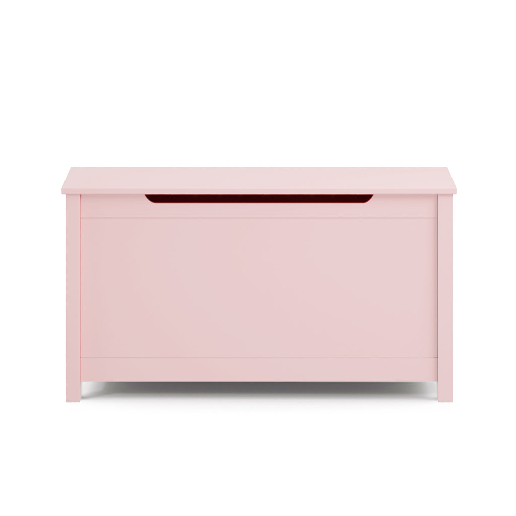 Kids Wooden Toy Box Storage with Safety Hinged Lid for Ages 2+ (Pink) | Premium Home Decor - Grand Goldman