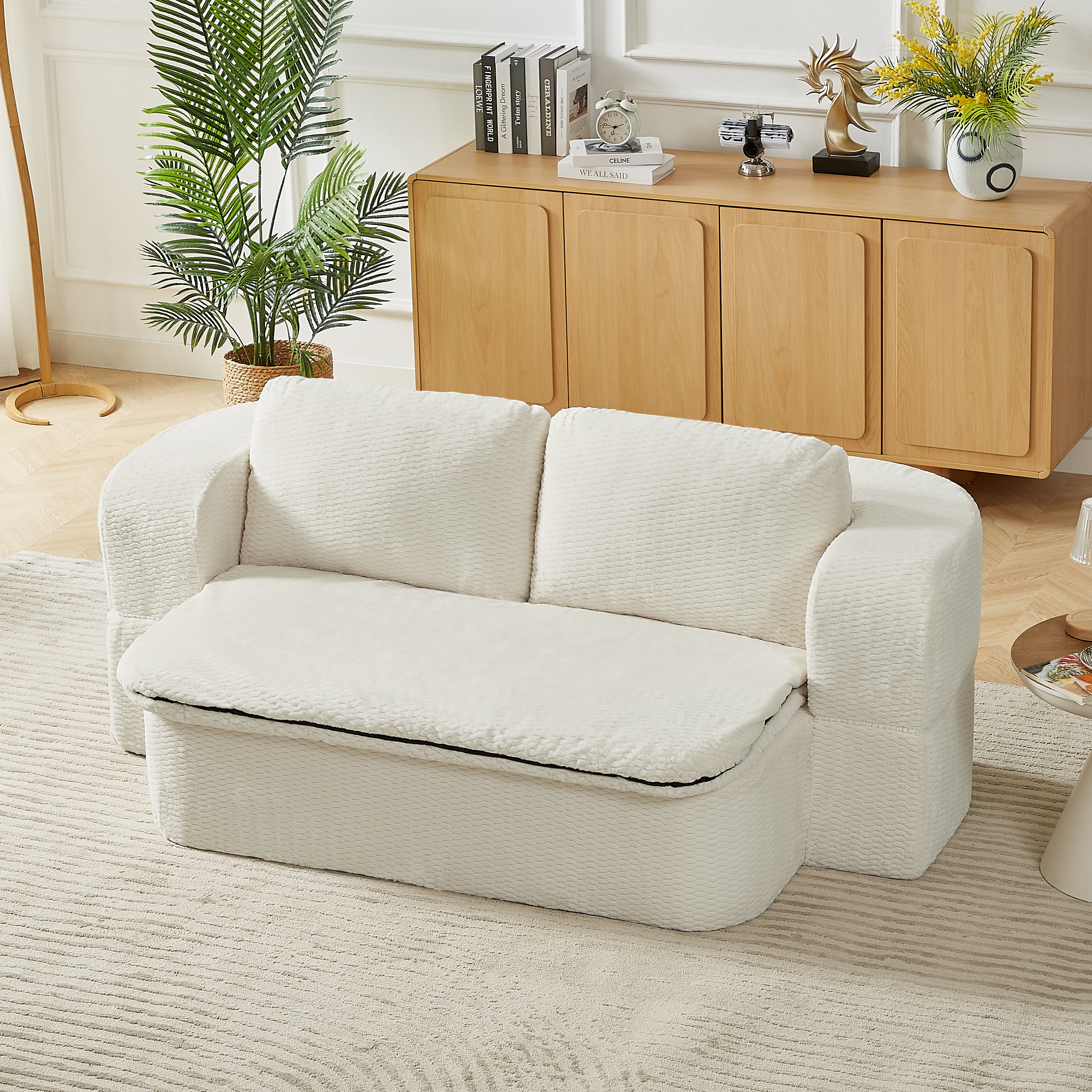 Convertible Sleeper Sofa, Modern Folding Futon Floor Foam Compression Sofa Bed Couch for Living Room Bedroom ApartmentConvertible Sleeper - Grand Goldman Shop