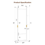 Coat Racks solid wood hanger 23.6* 11*71 in Solid environmental protection easy to assemble beautiful can be placed in the bedroom/entrance/living room (white) - Grand Goldman Shop