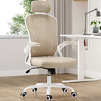 Ergonomic Office Chair, Home Office Desk Chair with Headrest, High Back Computer Chair with Armrests and Adjustable Lumbar Su