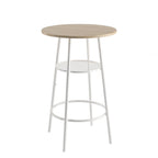 Bar table, equipped with 2 bar stools , with backrest and partition - Grand Goldman Shop