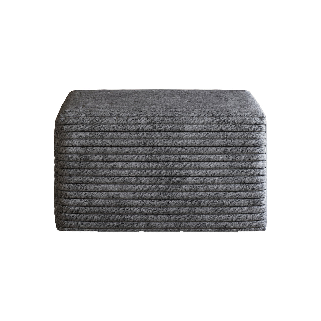 Sofa ottoman ,No Assembly Required,Dark Grey(Plush Corduroy Fabric) - Grand Goldman Shop