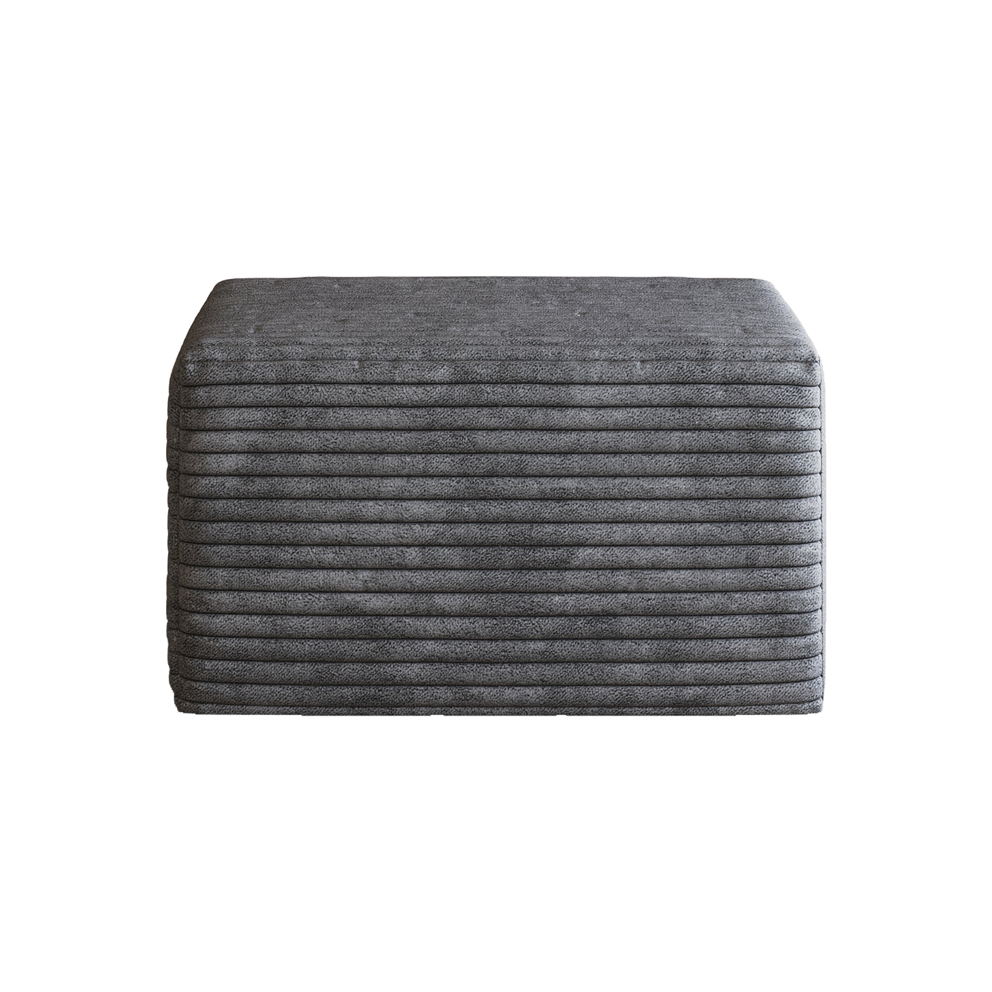 Sofa ottoman ,No Assembly Required,Dark Grey(Plush Corduroy Fabric) - Grand Goldman Shop