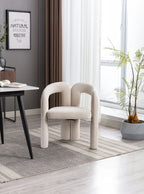 Contemporary Designed Velvet Fabric Upholstered Accent/Dining Chair /Barrel Side Chairs Kitchen Armchair for Living Room set of 2 (Beige Velvet) - Grand Goldman Shop