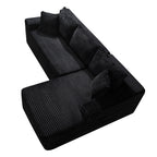106.3' Cloud Modular Sectional Sofa Couch with L-Shape Chaise,Modern Minimalist Upholstered Couches for Living Room Bedroom,Deep Seat Corner Couch,No Assembly Required - Grand Goldman Shop