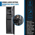 4.33 CU FT BIOMETRIC KEYPAD RIFLE SAFE | Premium Home Decor - Grand Goldman