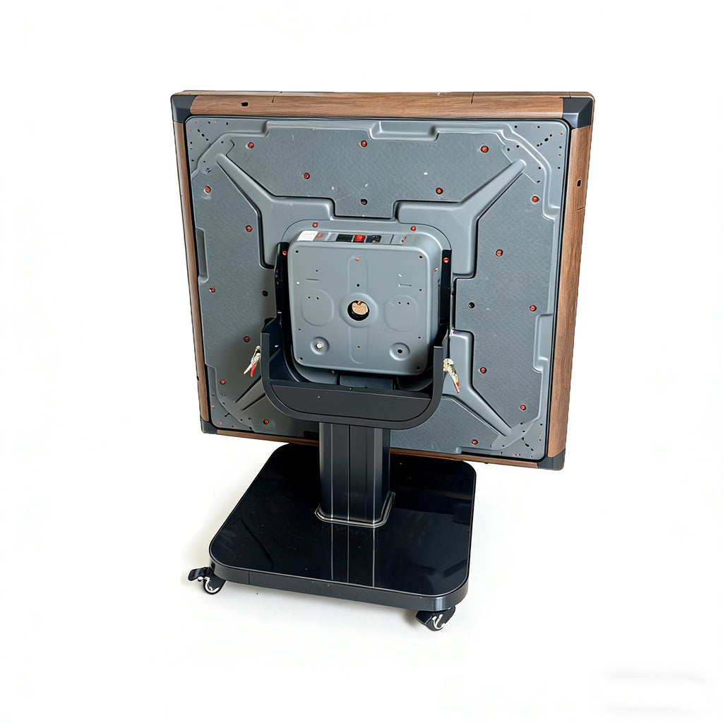 Foldable Ultra-Thin Automatic Mahjong Table with Wheels, 42mm Numbered Tiles (Chinese & American Style), 2 Magnetic Tile Sets