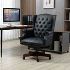 Executive Office Chair Comfortable Desk Chair - Ergonomic Design - Thick Padded Seat and Backrest - PU Leather Desk Chair wit