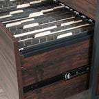 Lateral File with Full-Extension Slides, Dark Walnut finish | Premium Home Decor - Grand Goldman