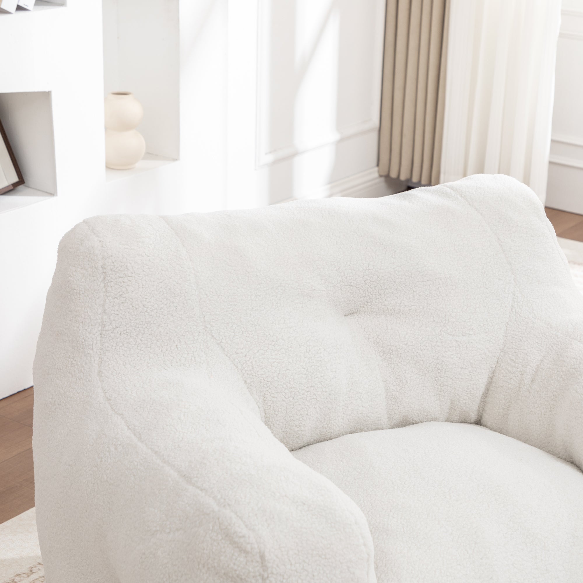 Bean Bag Chair, Bean Bag Sofa Chair with Armrests Stuffed High-Density Foam, Lazy Sofa Comfy Chairs BeanBag Chair for Adults in Living Room,Bedroom Reading - Grand Goldman Shop