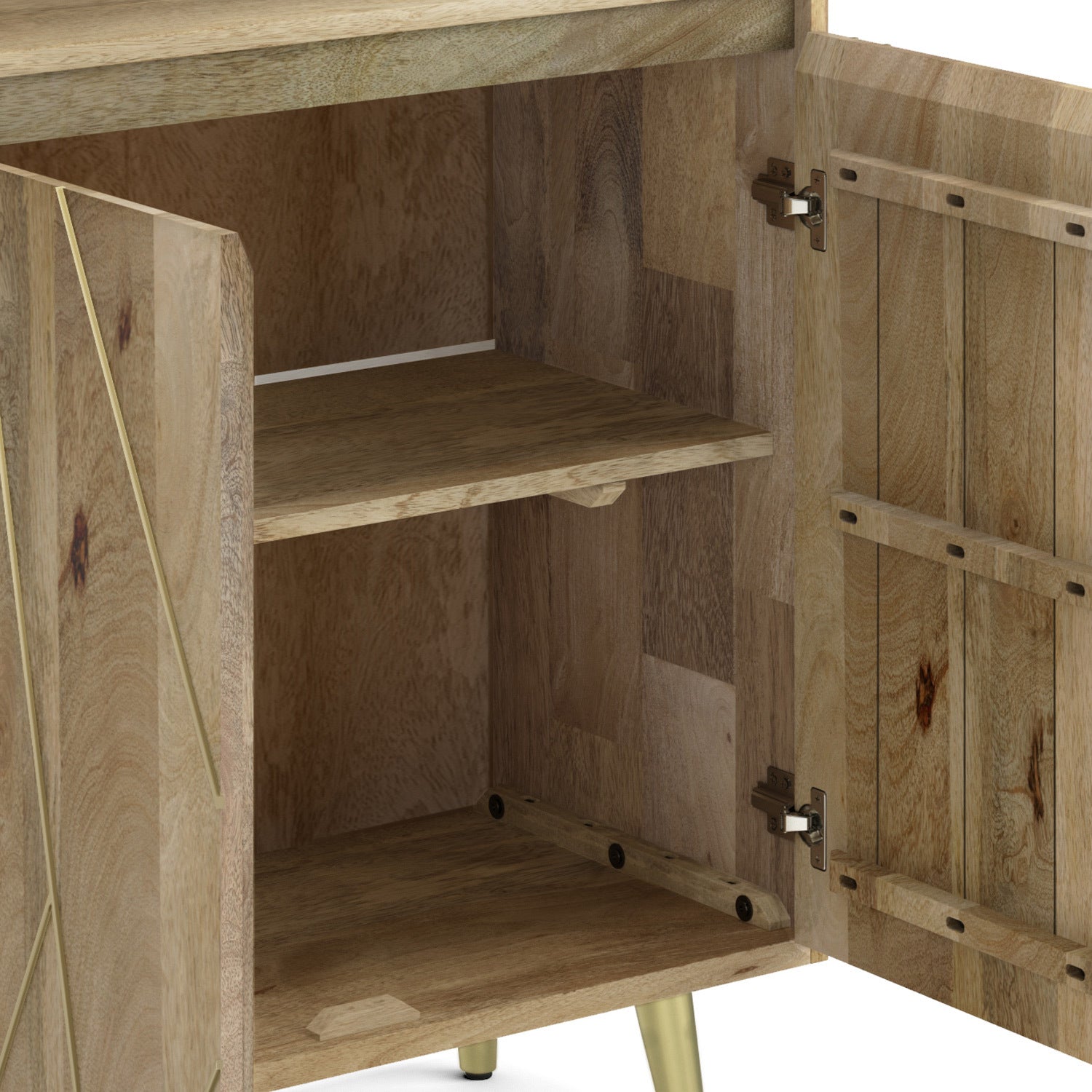 Jager - Bookshelf with Doors - Natural - Grand Goldman