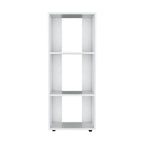 Eco 39' Tall Four-Tier Bookcase, Living Room, Storage Cabinet, Shelves White - Grand Goldman