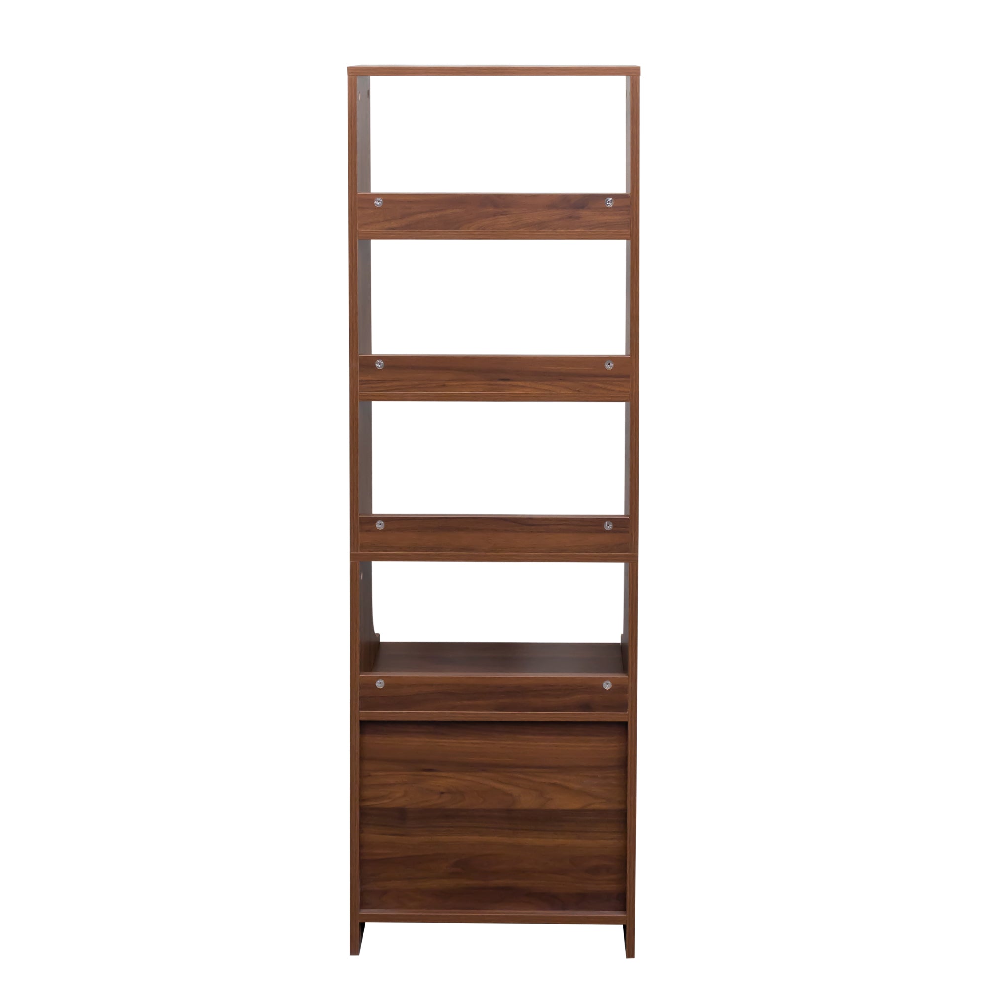 Night Stand with Bookshelf, Night Stand with 2 Storage Drawers for Bedroom - Grand Goldman Shop