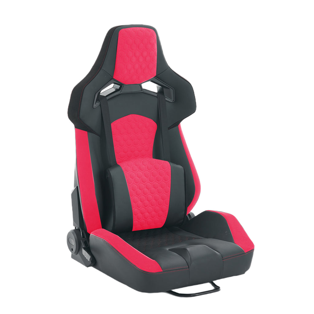 Universal PVC Bucket Style Reclinable Sport PU Leather Simulator Racing Seat with Adjustable Lock Slide | Premium Home Decor 