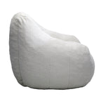 Comfy Bean Bag Chair with Memory Foam Filler – Tufted Soft Stuffed Bean Bag Sofa for Dorm, Apartment, or Living Room – White - Grand Goldman Shop