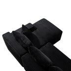 106.3' Cloud Modular Sectional Sofa Couch with L-Shape Chaise,Modern Minimalist Upholstered Couches for Living Room Bedroom,Deep Seat Corner Couch,No Assembly Required - Grand Goldman Shop
