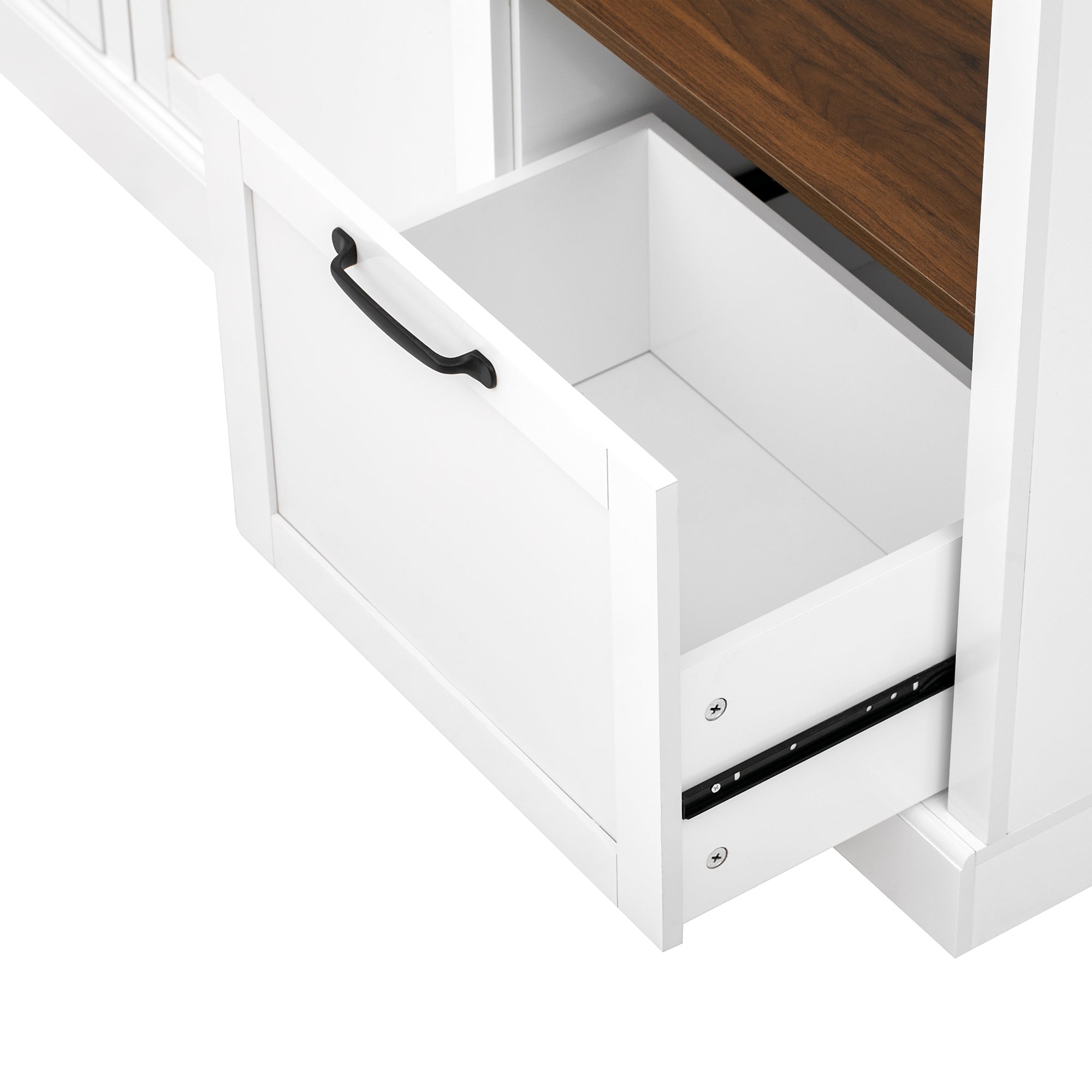 3-in-1 Hall Tree with Overhead Storage Cabinet, 3 Adjustable Side Shelves, 4 Heavy-Duty Hooks, 2 Spacious Drawers, Grooved Back Panel Design, Contrasting Seat Bench, Multifunctional Entryway Organizer - Grand Goldman Shop