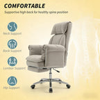 Reclining Desk Chair with Rolling Wheels,High Back Office Chair - Grand Goldman