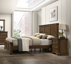 Maderne Traditional 3-Piece Wood Bedroom Set with Queen Size Panel Bed and Two Nightstands - Grand Goldman Shop