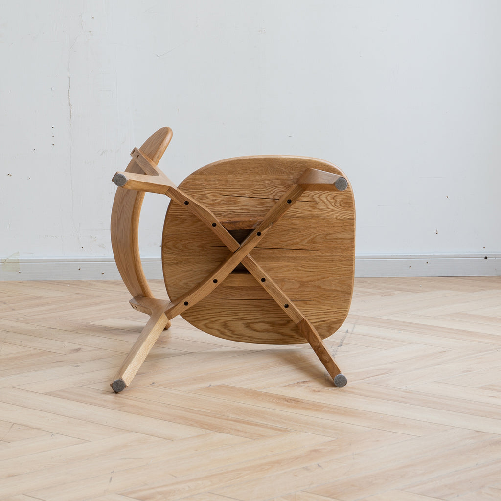 Natural Oak Dining Chair Set of 4 - Solid Wood, FAS Grade, Simple Design, 46.5x54x80cm - Grand Goldman Shop