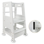 ECOMEX Toddler Standing Tower for Kitchen, Step Stool for Kid's Adjustable Height Learning Stool, Removable Anti-Drop Safety 