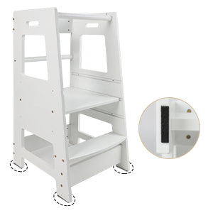 ECOMEX Toddler Standing Tower for Kitchen, Step Stool for Kid's Adjustable Height Learning Stool, Removable Anti-Drop Safety 